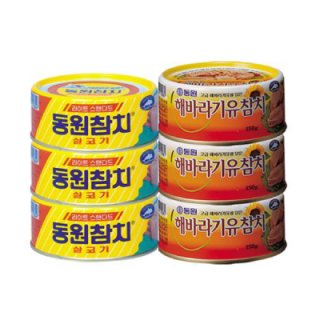 동원 살코기참치+해바라기참치 150G*3+150G*3