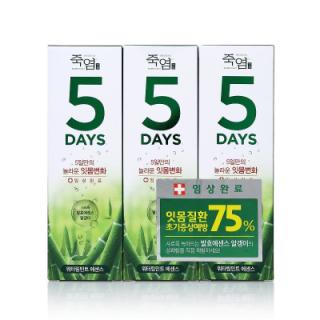 LG 죽염5Days워터링민트에센스치약 100G*3입