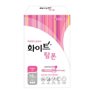 유한킴벌리 화이트탐폰 슈퍼16P