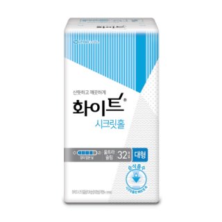 유한킴벌리 화이트시크릿홀울트라날개 대형32P(N)