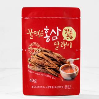 꿀먹은홍삼말랭이 40G(봉)