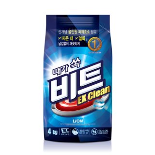 CJ라이온 비트Exclean세탁세제리필 4KG