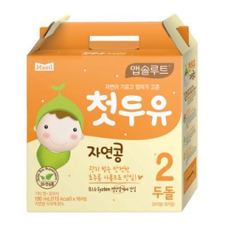 매일 앱솔루트첫두유자연콩2단계 190ML*16