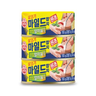 오뚜기 마일드참치 100G*3