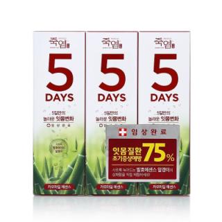 LG 죽염5Days카모마일에센스치약 100G*3입