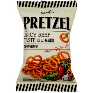 삼진_미니프레첼매콤비프맛_85G