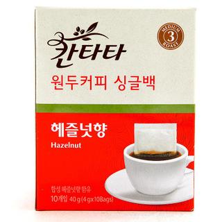 롯데푸드 칸타타헤즐넛향싱글백 10T(40G)