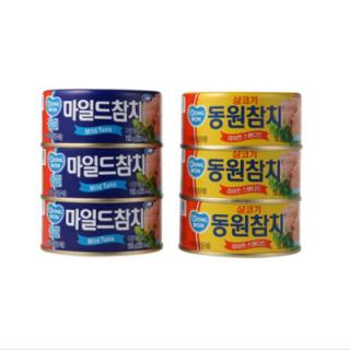 동원 살코기참치+마일드참치 150G*3+150G*3