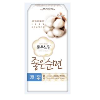 좋은느낌 좋은순면울트라날개 대형32P