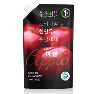 친환경)슈가버블 프리미엄애플주방세제리필 770ML