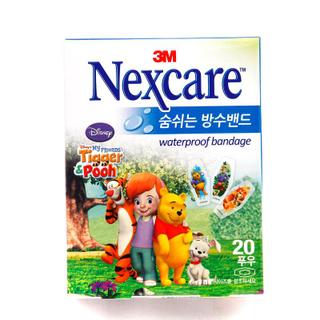 3M Nexcare숨쉬는방수밴드푸우 20매