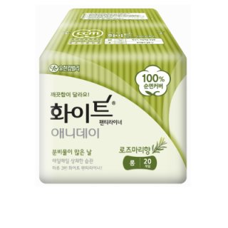 천원)화이트 애니데이로즈마리향 롱20매