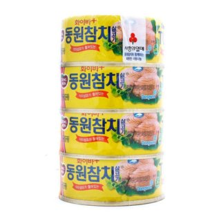 동원 화이바플러스참치 100G*4