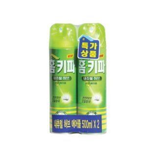 홈키파 에어졸(내츄럴허브향) 500ML*2입